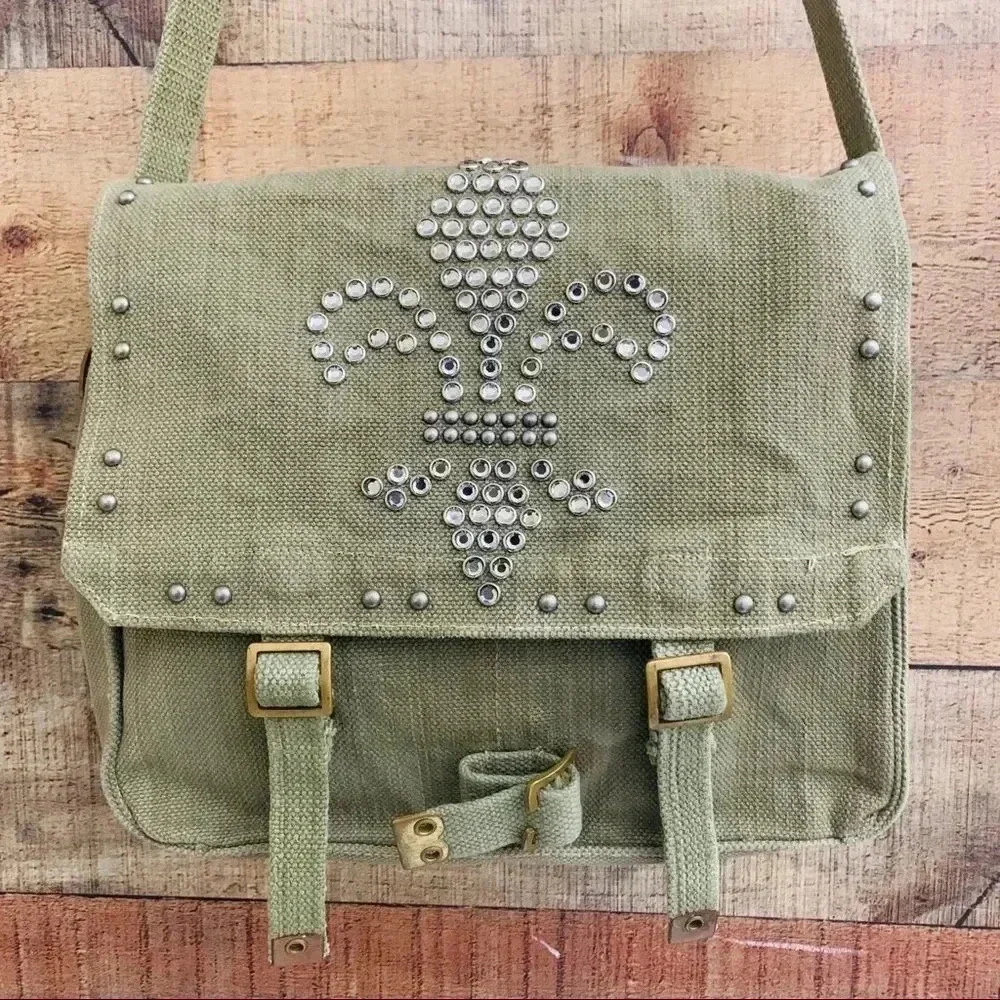 Kenta Los Angeles Army Bag w Crystal